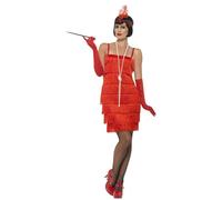 Déguisement Des Années 20 Rouge Court Pour Femme (Taille L) Multicolore