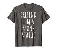 Déguisement d'Halloween en forme de statue de pierre, facile, dernière minute T-Shirt