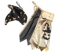 Déguisement d'halloween pour Chat Halloween Costume de Chat Étoile Noir | Chapeau de Magicien Chat et Cape, Tissu Ajustable Confortable, pour Fête Cosplay et Usage Quotidien