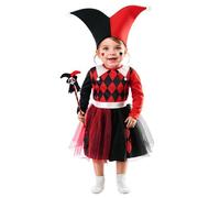 Déguisement d'Harley Arlequin Bicolore pour bébé 2-3 ans