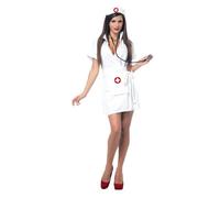 Déguisement d'Infirmière Fashion - California Costume - Robe porte-feuille blanche - Pour femme adulte
