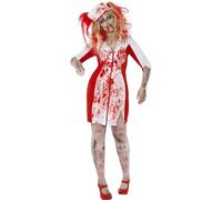Déguisement D'infirmière Zombie Avec Des Formes Pour Femme (Taille Xxxl) Multicolore