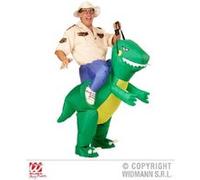 Widmann S.r.l. – Déguisement gonflable Explorer On Dinosaur avec chapeau – One Size Fits M