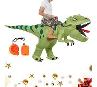 Déguisement Dinosaure Gonflable, Costume Dinosaure Gonflable, Tenue Montable pour Femmes Hommes Halloween École Parc à Thèmes Spectacle Événements Cosplay