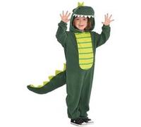 Amscan Déguisement T‑Rex Zipster Combinaison unisexe à fermeture éclair Vert 4-6 ans