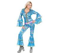 déguisement disco années 70 femme - s - bleu - widmann 48421 Bleu G