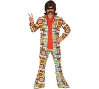 Déguisement Disco Années 70 Multicouleur Pour Homme (Taille L) Multicolore