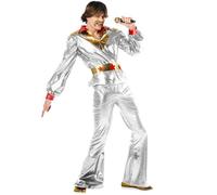 Déguisement Disco Argenté - CAR Y GUS, S.L. - Homme - Années 70 - Gris S