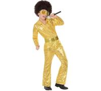 Atosa déguisement disco doré
