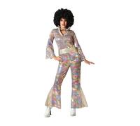 Déguisement Disco Femme Multicouleur XL