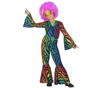 Déguisement Disco Léopard Multicolore Fille 5-6 Ans (115/130 Cm) Vert