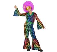 Déguisement Disco Léopard Multicolore Fille 7-9ans (130-145 Cm) Vert