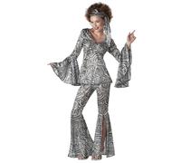 CALIFORNIA COSTUMES Déguisement Disco pour femme - Argenté/gris - M (40/42)