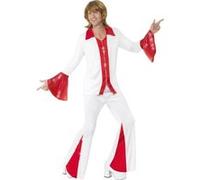 Déguisement Disco Super Trooper Homme Sd M Blanc