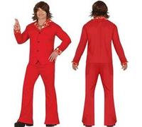 Déguisement Disco Rouge Homme Rouge