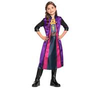 Déguisement - DISGUISE - Anna Reine des Neiges 2 - Violet/Noir/Rose - Robe seule - Manches mi-longues 3-4 ans