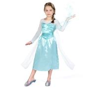 Déguisement - DISGUISE - Elsa - Fille - Bleu - 3 à 4 ans - Sous licence officielle 109 cm