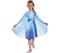 Disguise Déguisement Elsa Carnaval Bleu - Robe et voile transparent - 5-6 ans (109 cm)