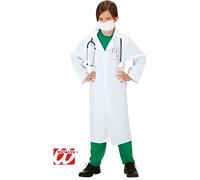 Déguisement docteur 5/7 ans - WIDMANN - Blouse et masque - Blanc - Enfant