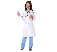 Déguisement De Femme Docteur Pour Fille (Taille 5-6a) Multicolore