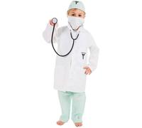 Déguisement docteur enfant complet - CHAKS - 9 ans - Garçon - T-shirt, pantalon, masque, charlotte, stéthoscope