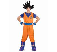 VIVING - Déguisement Goku L (t-shirt, ceinture, pantalon, couvre-bottes et bracelets) (230314), Orange