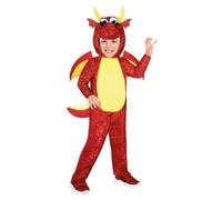 DÉGUISEMENT DRAGON ROUGE ENFANT 6-8 ans