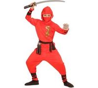 Widmann - Costume enfant Red Dragon Ninja, Guerrier, Samouraï, Costumes de carnaval, Carnaval