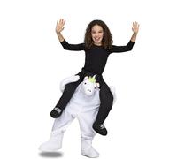 Mom Ride-on Unicorn Kids Costume Blanc 10-12 Years Enfants