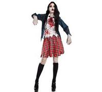 Boland - Costume d'écolière zombie pour adultes, costume de carnaval, set de costume pour Halloween, carnaval et fête à thème