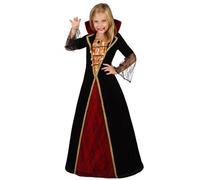 Déguisement Élégant De Vampire Fille Halloween - Taille: 5-6 Ans (115/130 Cm) Noir