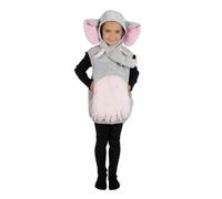 Déguisement - Eléphant Enfant PtitClown - Gris clair - Combinaison à ouverture tête - Pantalon et maquillage non inclus 5-6 ans
