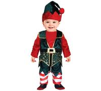 Déguisement elfe de Noël velours bébé 12-18 mois