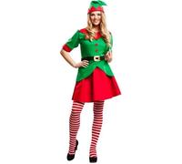 Déguisement Elfe Forêt Femme - Noël - Magicien - Vert - Polyester S