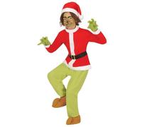 Déguisement Elfe Grinch Enfant 5-6 ans