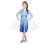 Disguise Costume officiel Disney Elsa pour fille, robe Elsa pour enfant, costume Elsa pour fille, robe de reine des neiges, costume de reine des neiges Elsa pour enfant, costume de princesse pour