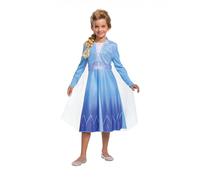 Déguisement Elsa Reine Des Neiges 2 Basique Fille - Taille: 5 - 6 Ans (109 - 126 Cm)) Bleu
