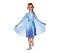 Déguisement Elsa Reine Des Neiges 2 Classique Fille - Taille: 7 - 8 Ans (124 - 136 Cm) Bleu