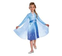 Disney Officielle - Anna Traveling CLS S - Frozen - Robe Déguisement Officielle Pour Filles - Costume Princesse Enfant - Taille Variée - Bleu Givré - Idéal Pour Carnaval, Anniversaire