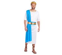 Déguisement empereur Grec bleu homme