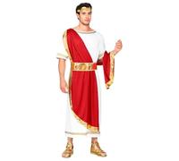 Déguisement - Empereur Romain - Toge Rouge - Polyester - Costume Adulte S