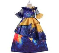 Déguisement Encanto Mirabel Jupe Cosplay Frusde Robe de princesse Costume - Bleu Marine 160cm