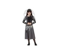 Déguisement enfant - AC-DÉCO - Mariée zombie - Voile et robe effrayante - Gris - 3-4 ans 3-4 ans