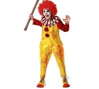 Déguisement enfant - ANGEL TOMAS - Clown Sinistre McDonald's - Multicolore - 3 à 14 ans - Halloween 3-4 ans
