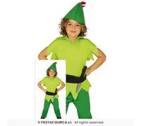 Déguisement Enfant Archer Forêt Robin Hood Vert Fiestas Guirca Polyester 3-4 Ans