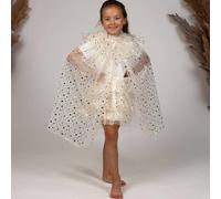 Déguisement enfant ? cape avec tutu loane écru TU