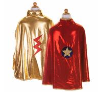 Déguisement Enfant Cape Réversible Super Héro Rouge 5/6A