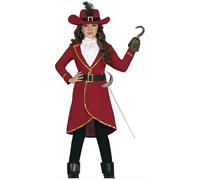 FIESTAS GUIRCA Déguisement Capitain Pirate Garçon ou Fille - Déguisement Pirate Bordeaux pour Enfant 5-6 ans