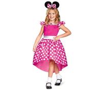 Disney Disguise Mickey Déguisement Minnie Mouse officiel comprenant costume et bandeau avec oreilles Taille S (4-6 ans)