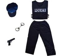 Déguisement enfant Cesar Policier 3-5 ans Noir Noir G